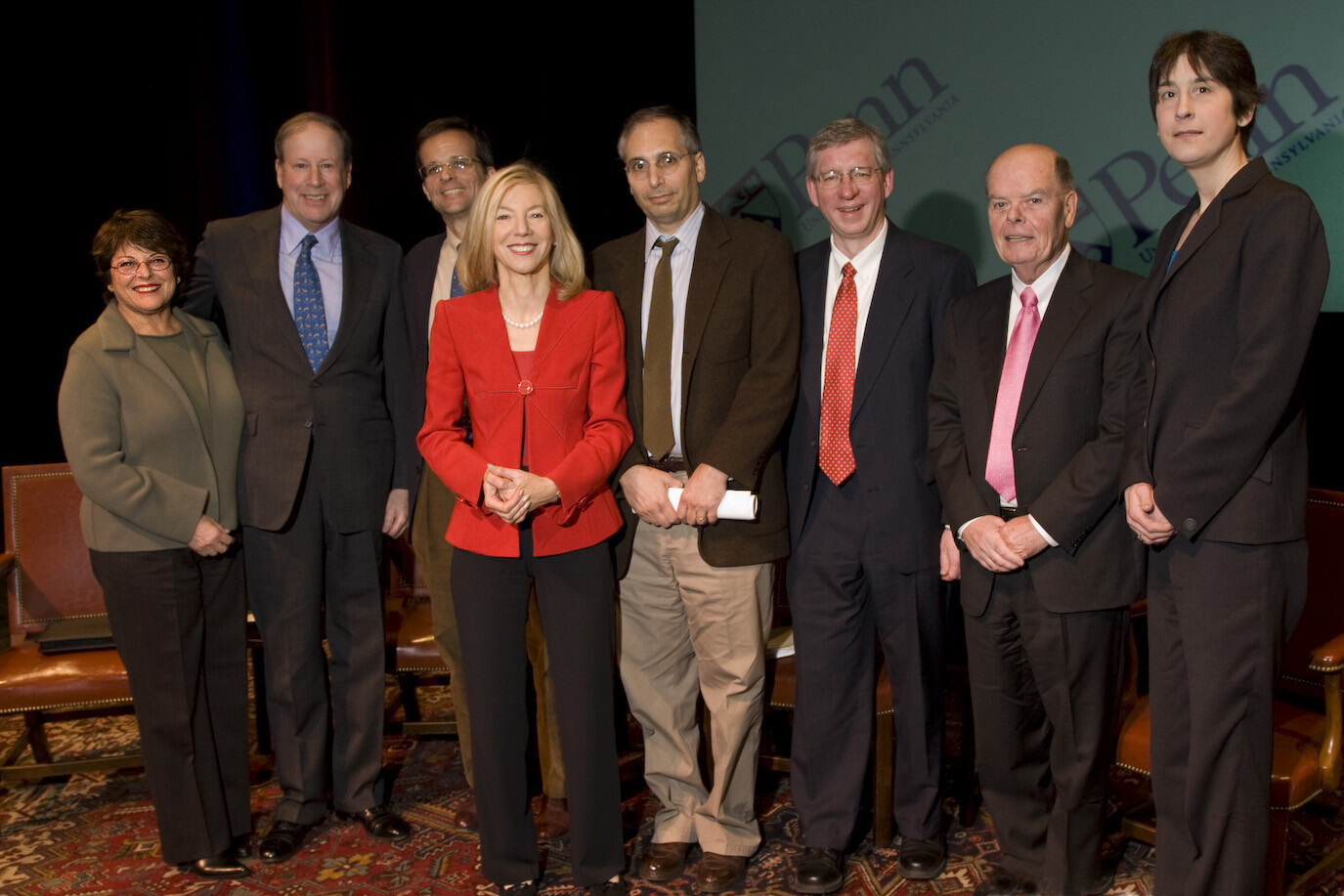 2009 Lyn and David Silfen with Amy Gutmann and panelists