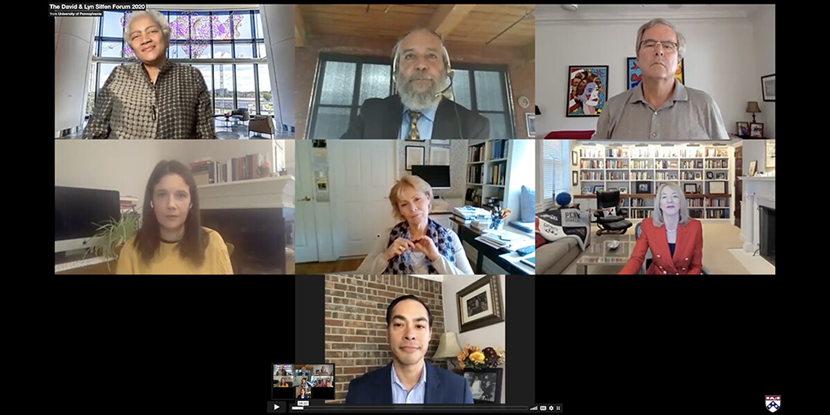 2020 silfen forum zoom screenshot of panelists